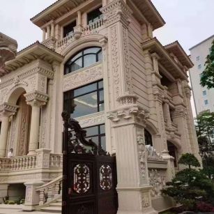乌鲁木齐黄金麻别墅外墙异形定制