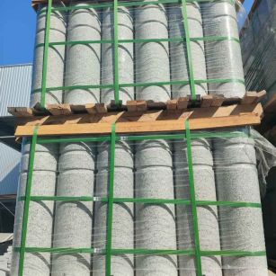 乌鲁木齐挡车柱芝麻白 挡车石