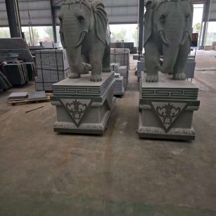 乌鲁木齐芝麻灰花岗岩对象 芝麻白芝麻灰大象