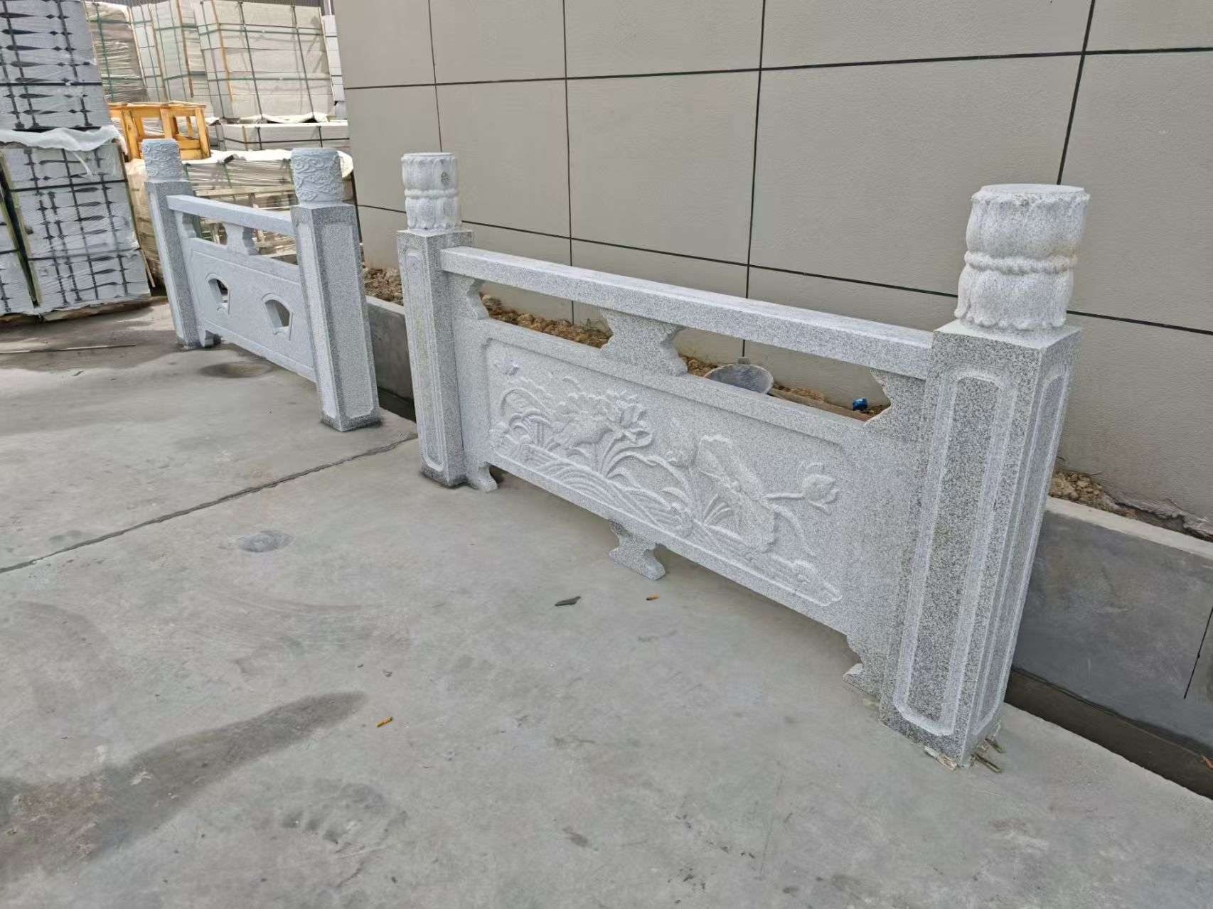 乌鲁木齐芝麻白河道栏杆 石材栏杆