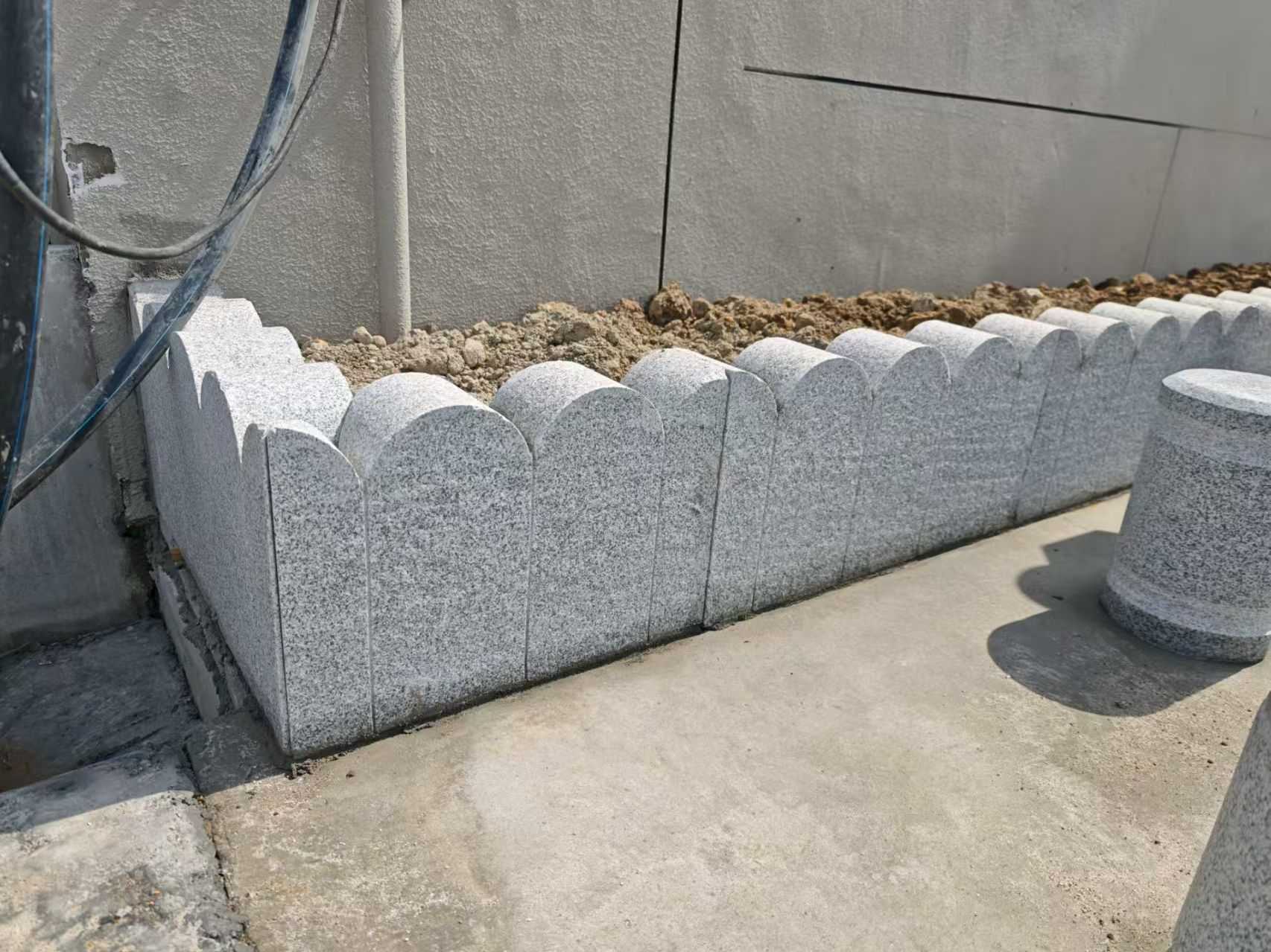 乌鲁木齐芝麻白花边石  围边石